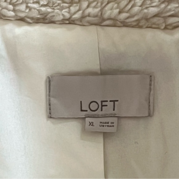 LOFT Sherpa Teddy Fleece Bomber Jacket XL - Picture 5 of 7